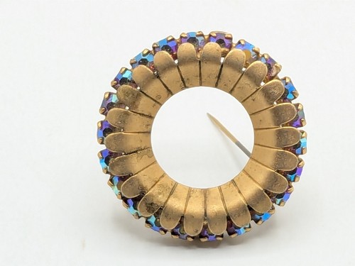 Spilla circolare vintage tono