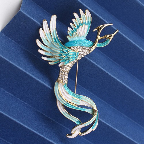 Spilla fenice strass colore