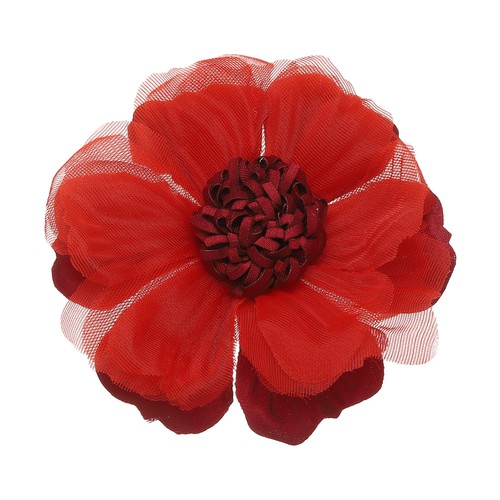 Fiore grande tessuto - tessuto, 4"