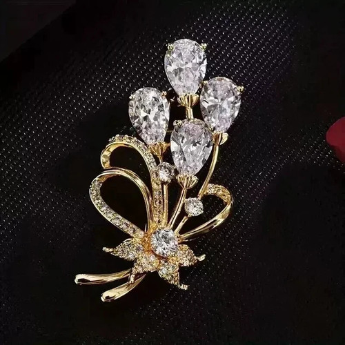 Spilla spilla fiore diamante