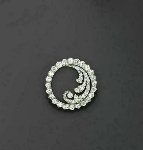 Spilla cerchio diamanti creati
