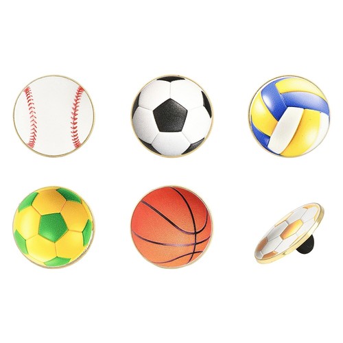 6pz spille smaltate pallone - spille,