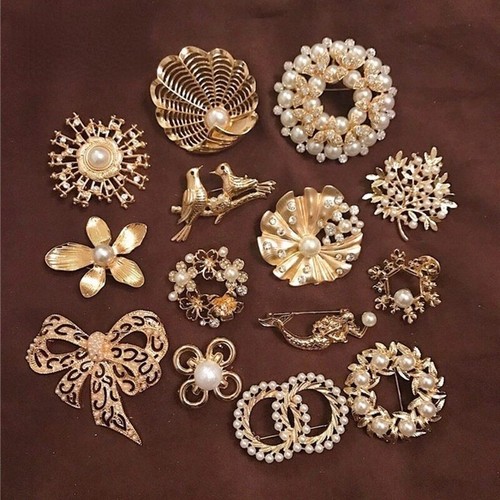Spilla perle vintage spilla