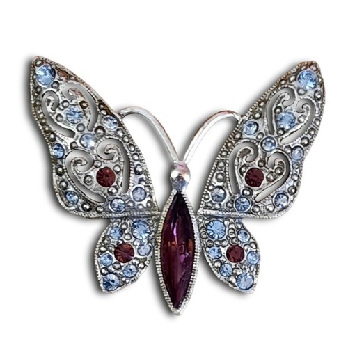 Spilla farfalla strass spilla