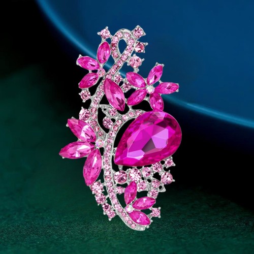 Spilla donna rosa blu - spilla, rosa/blu