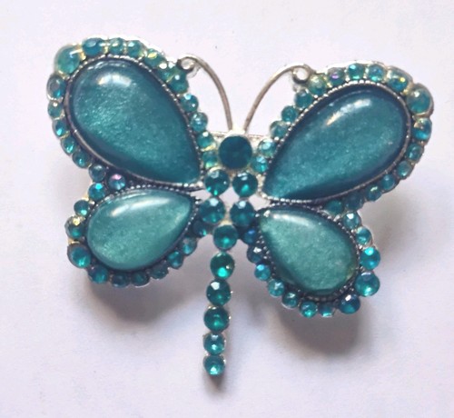 Spilla farfalla - , strass