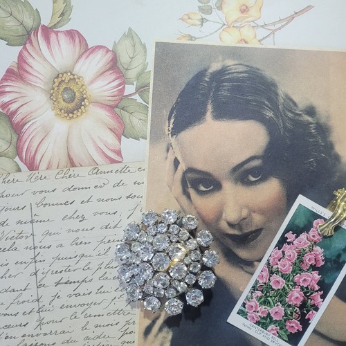 J11 spilla vintage strass - vintage,